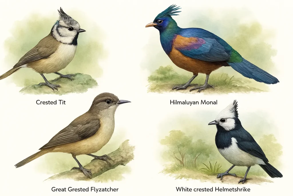 Crested Woodland Bird